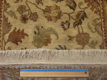 Green & Beige Fine Jaipur Kashan Tie Dye rug in room setting