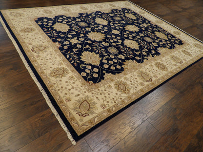 Chobie Traditional hand-knotted wool rug in Blue, 8'0" x 10'1", SKU w997