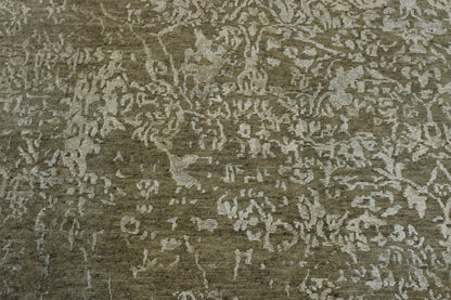 Transitional Abstract Broken Design rug border detail