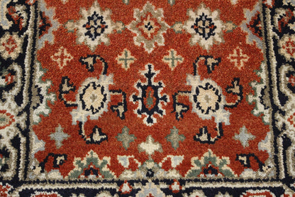 Close-up of wool pile, Blue rug