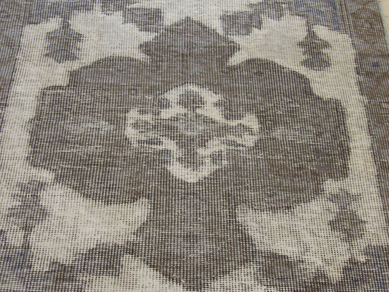 Back of Vintage Overdye hand-knotted rug