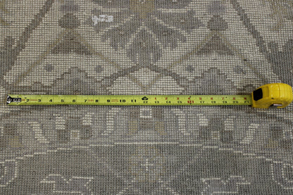 Blue Oushak Indo Ziegler rug in room setting