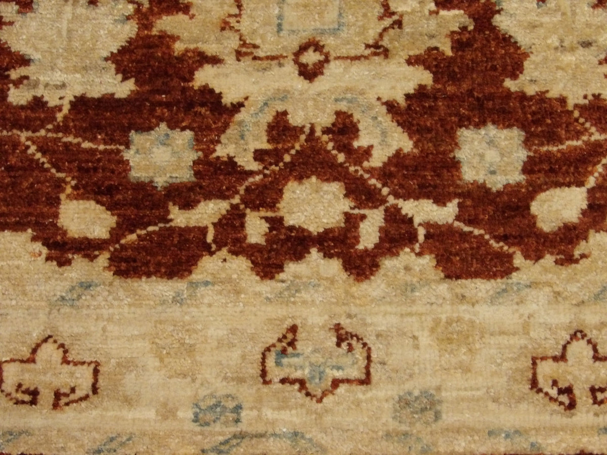 Oushak rug border detail