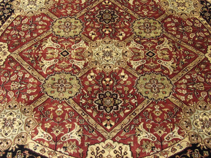 Back of Fine Persian Tabriz hand-knotted rug