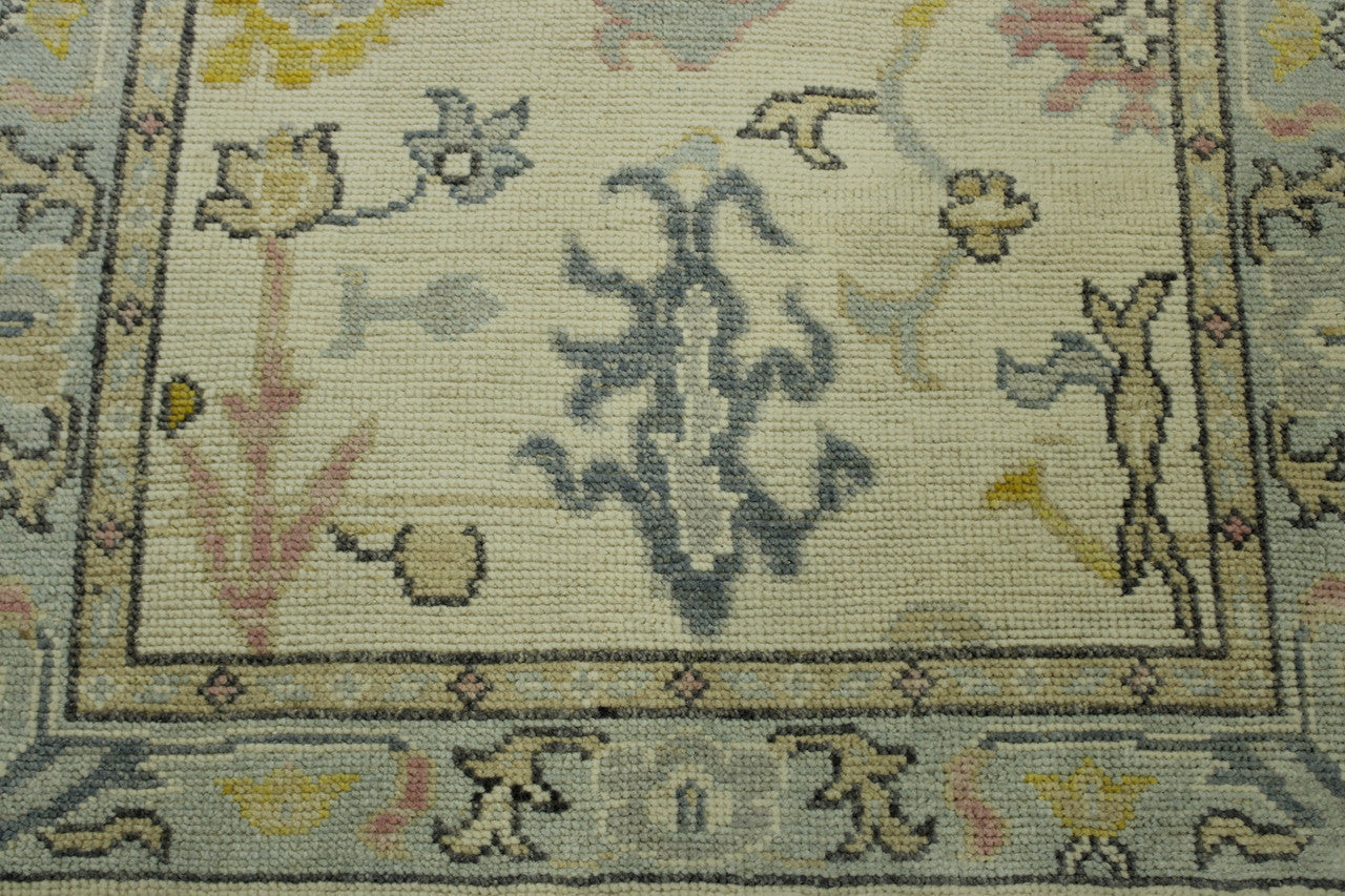 Full view of Oushak Chobi rug