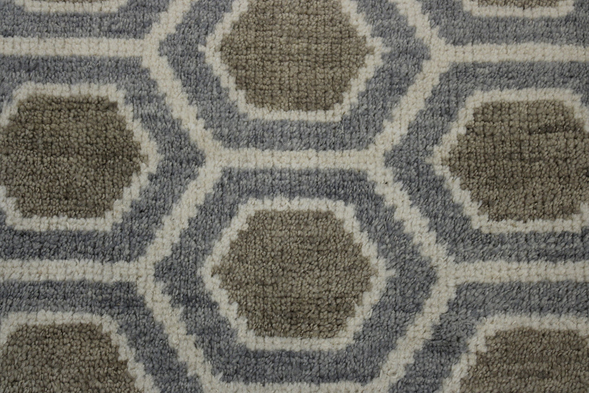 Close-up of wool pile, Beige rug