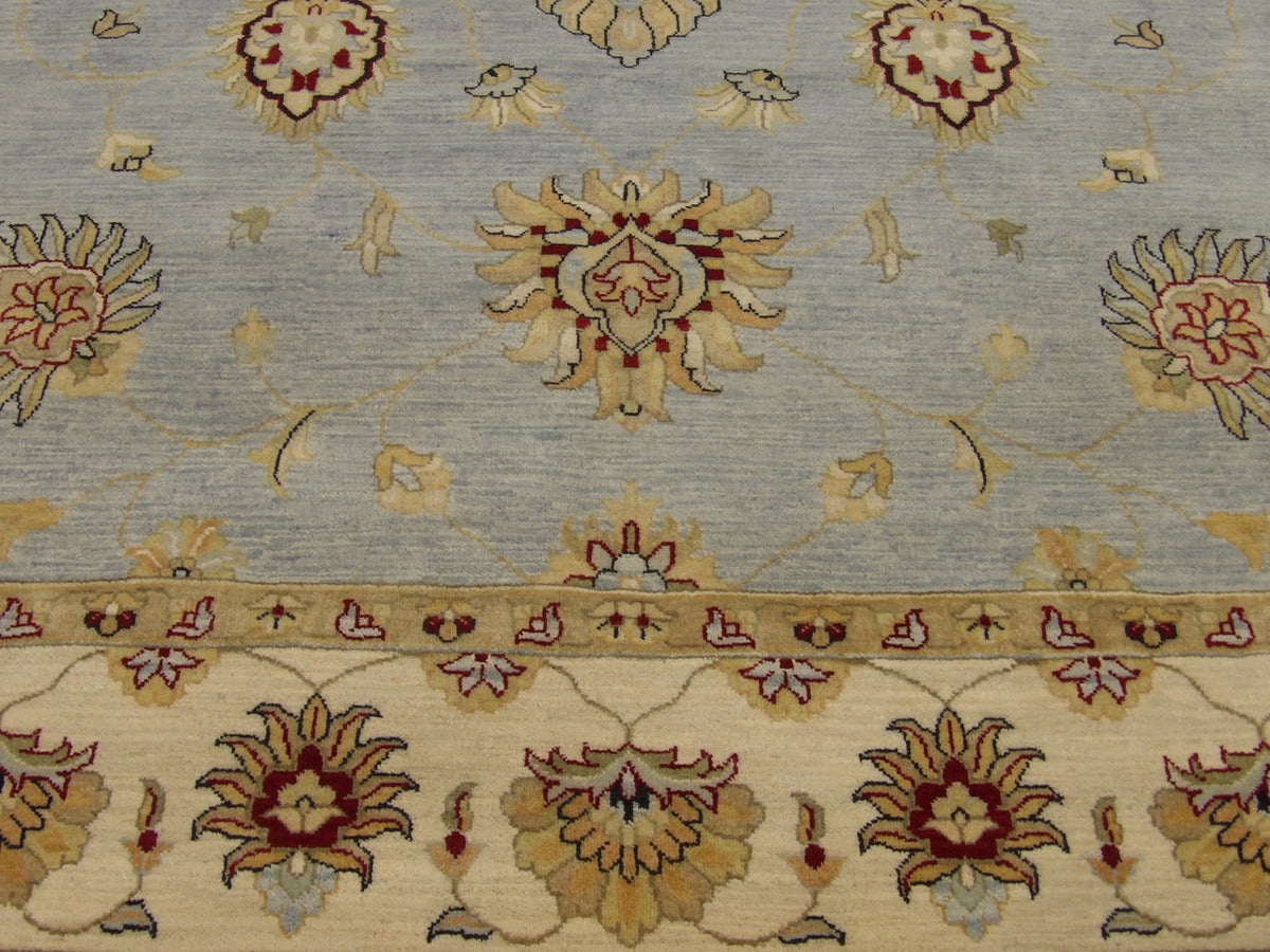 Chobie Oushak / Peshawar hand-knotted wool rug in Blue, 8'0" x 10'0", SKU w1017