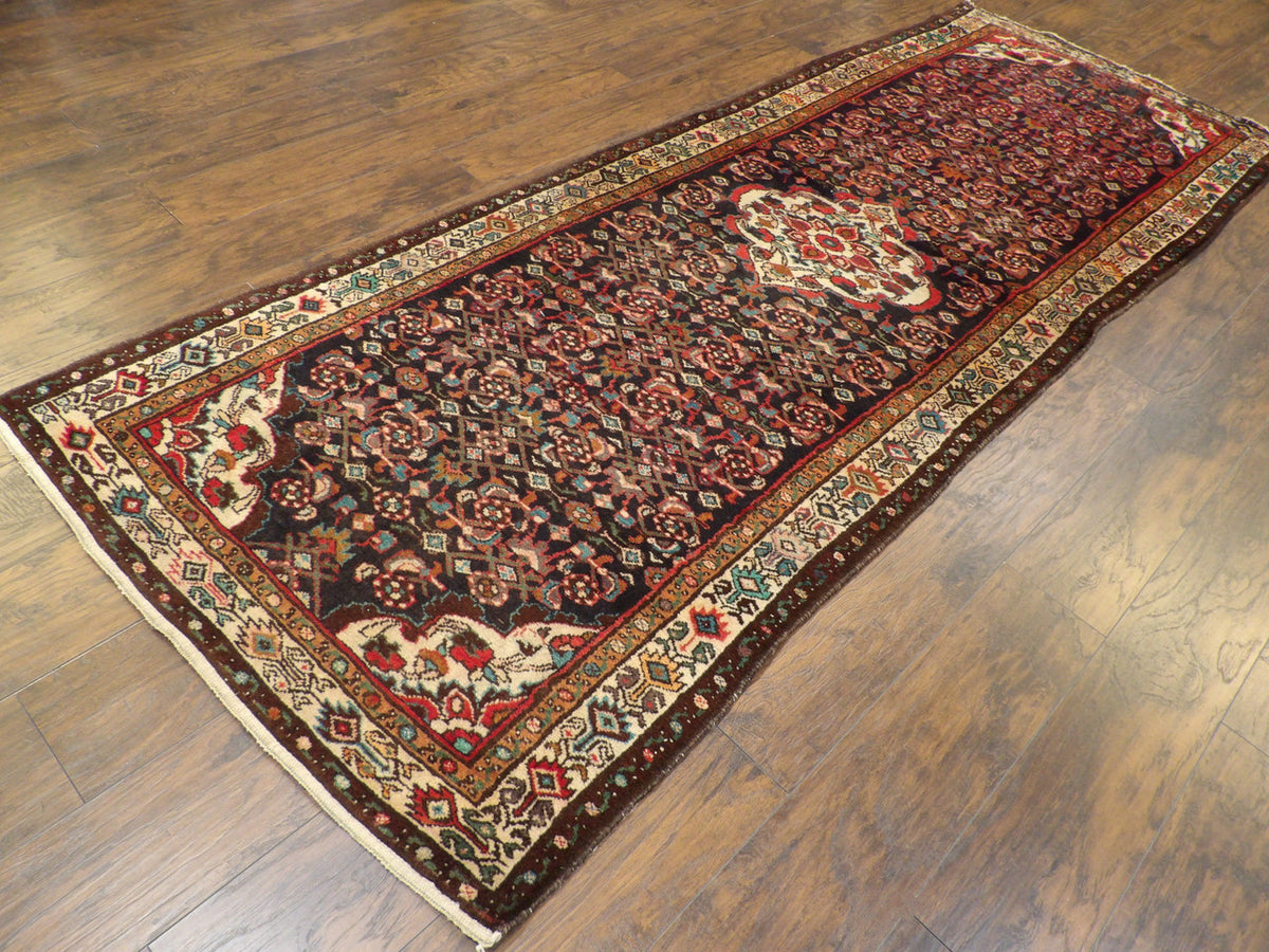 Antique Persian Hamadan pattern detail