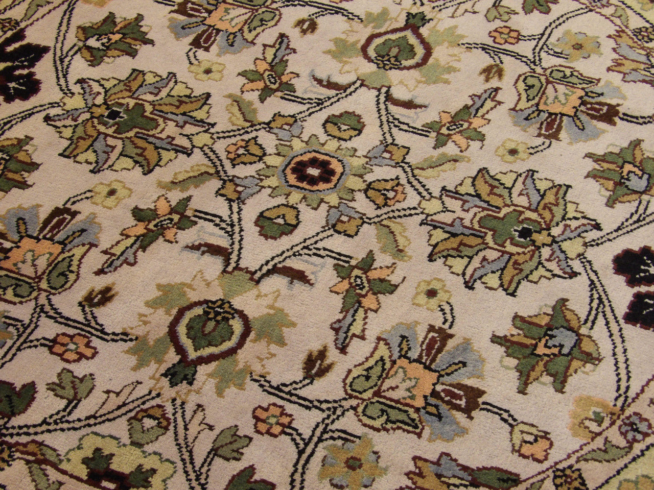 Back of Ziegler hand-knotted rug