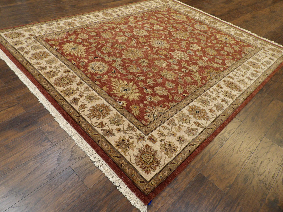 Chobie Oushak / Peshawar hand-knotted wool rug in Brown, 8'0" x 10'0", SKU w995