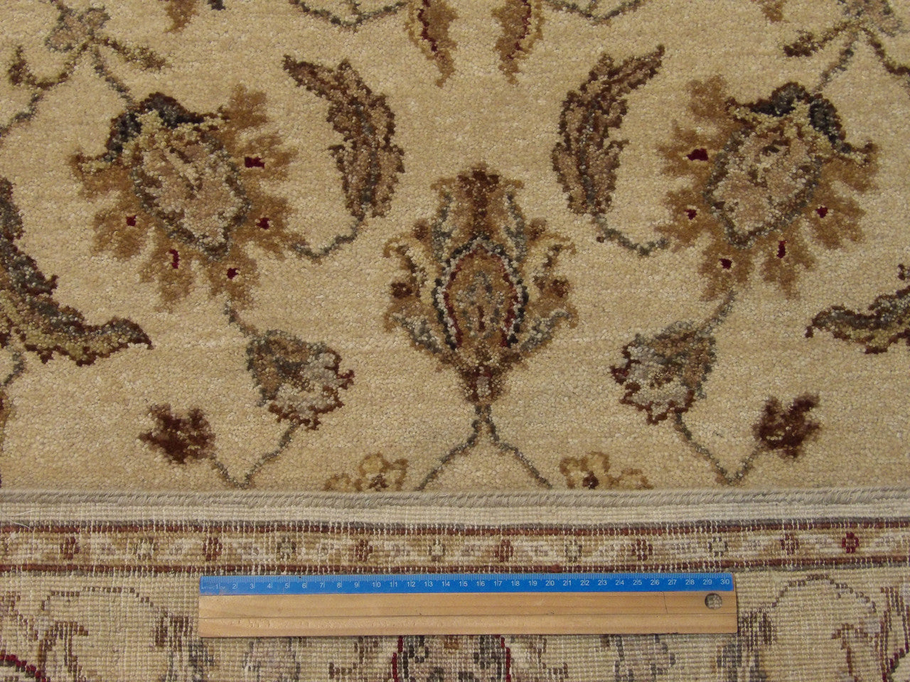 Blue & Gold Indo Chobi Natural Dye rug in room setting