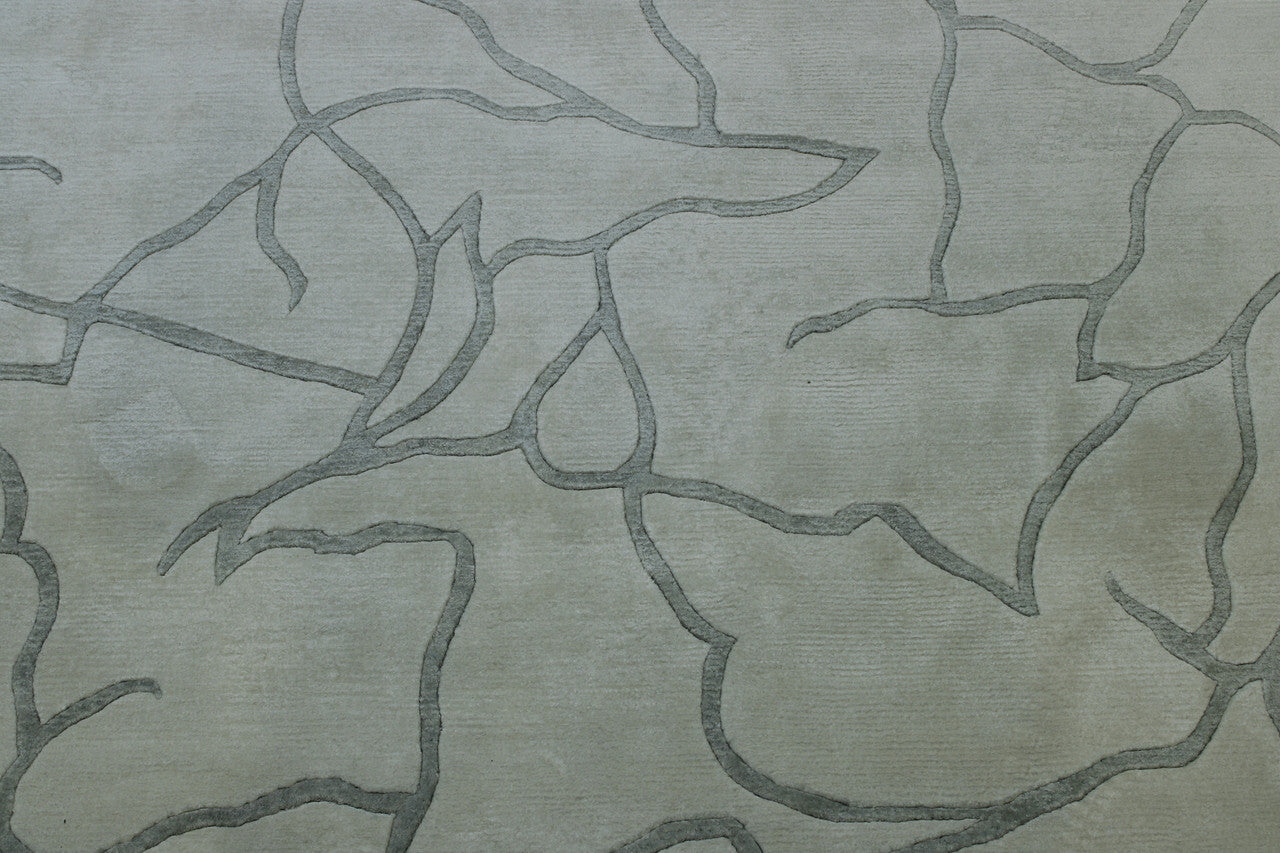 Modern Abstract Design rug border detail
