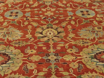 Back of Fine Persian Sherapi hand-knotted rug