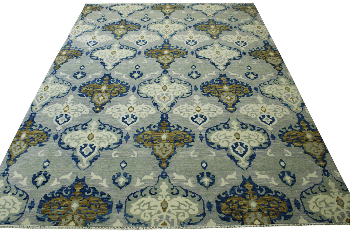 Modern Ikat rug border detail