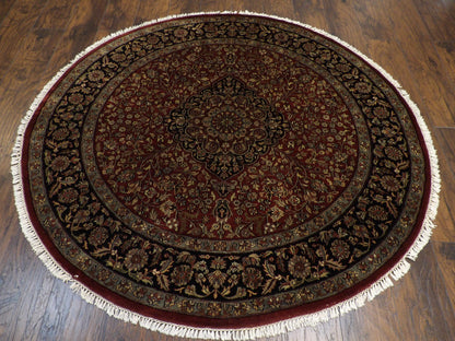 Close-up of wool pile, Black & Red rug