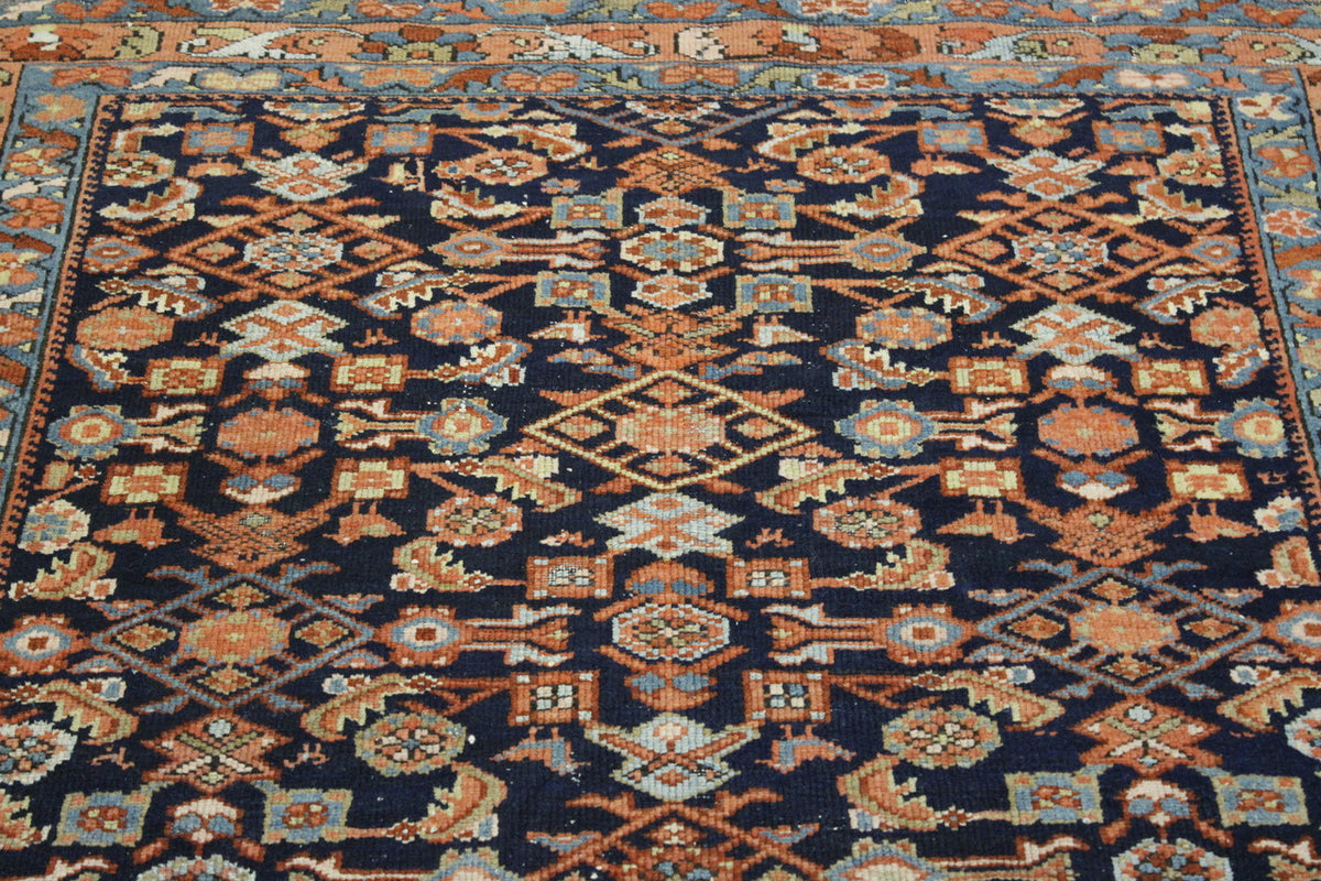 Back of Traditional Antique Mir hand-knotted rug