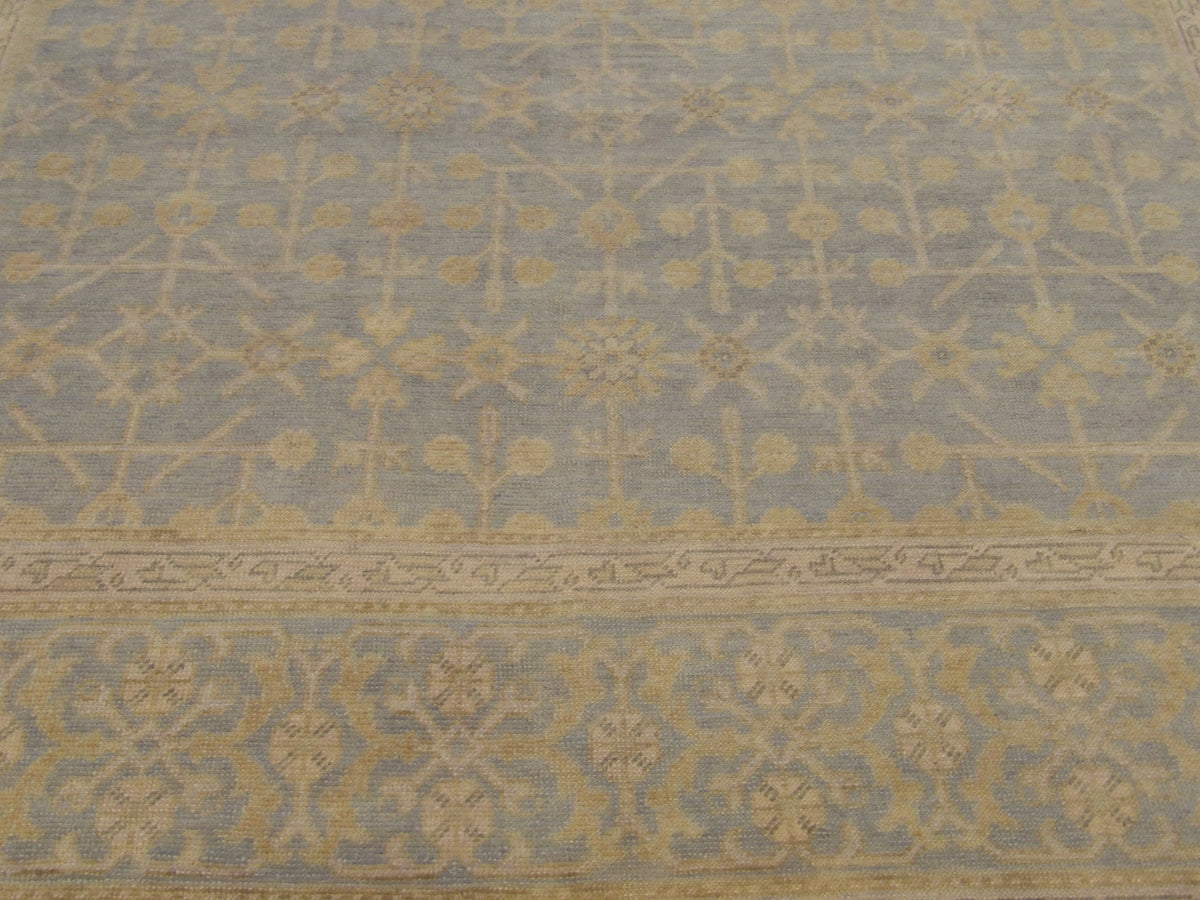 Khotan Chobi Wash rug border detail