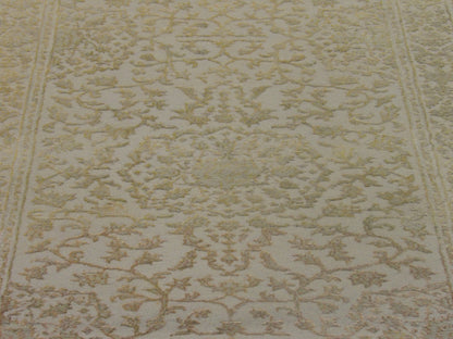 Back of Persian Kashan Carved hand-knotted rug