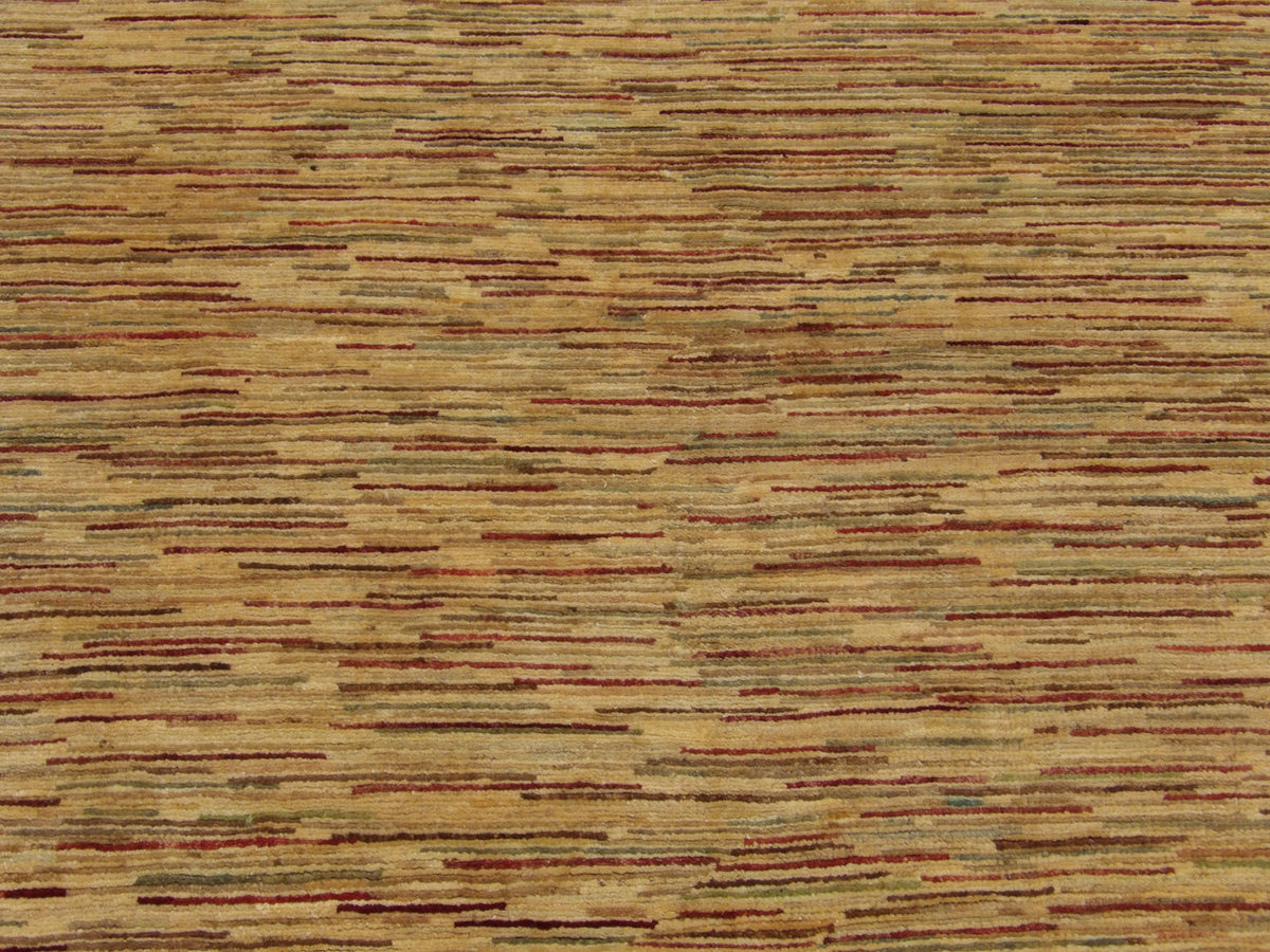 Modern Stripe Natural Dye rug border detail