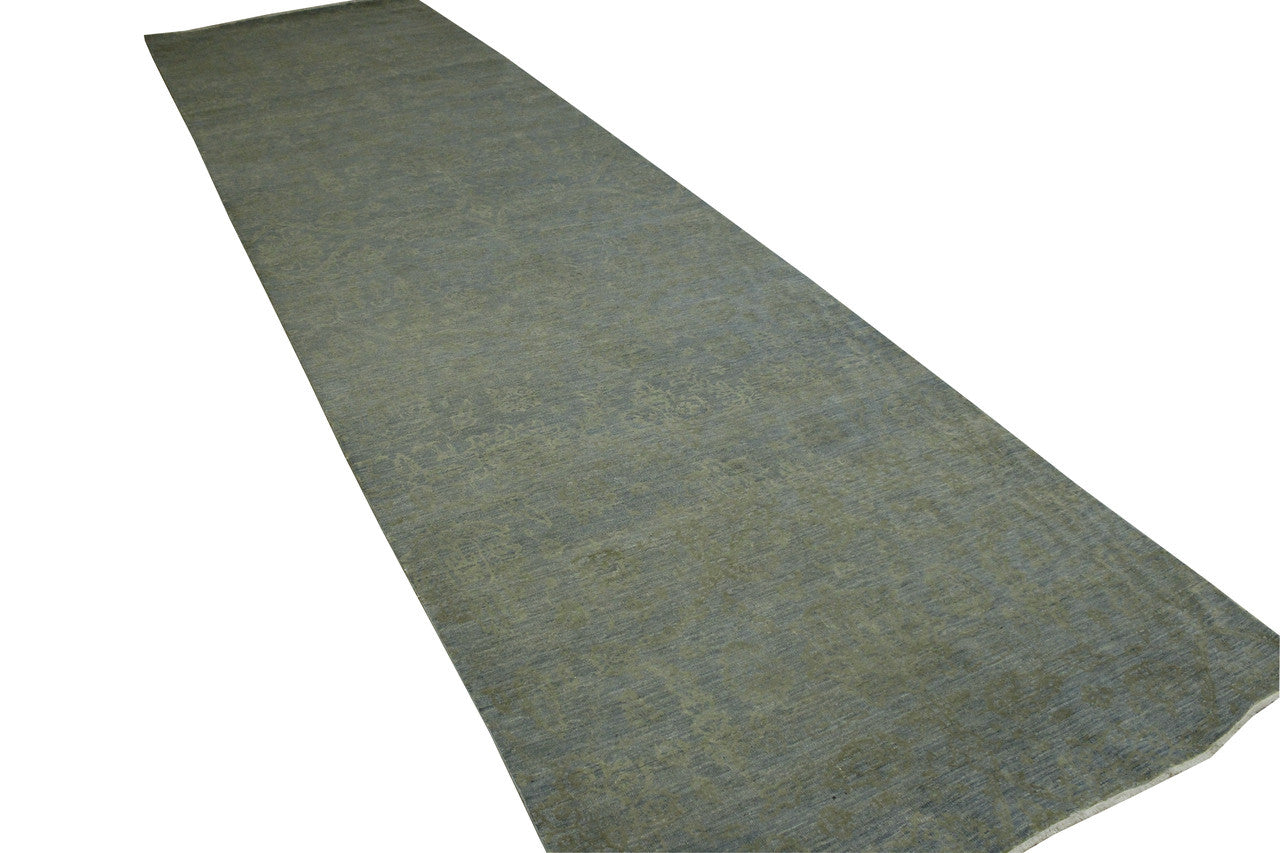 Oushak Bamiyan Chobi rug border detail