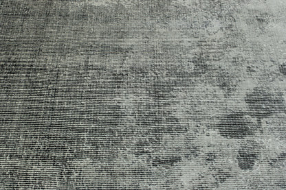 Gray 5'3" x 7'7" Modern Abstract Design Handloom Silk Rug - Sku: w2065