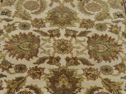 Back of Jaipur Kashan hand-knotted rug