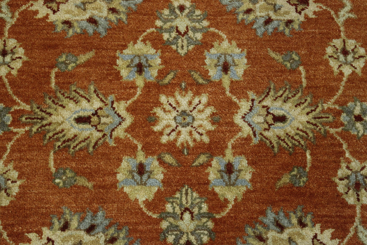 Full view of Oushak Agra Chobi rug