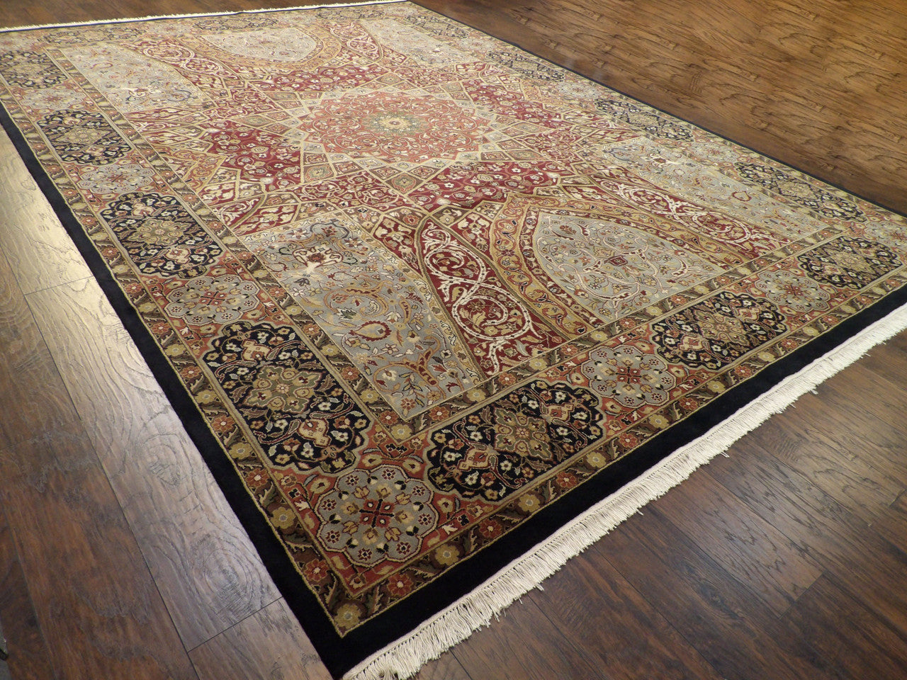 Full view of Fine Persian Qum Mood Design rug