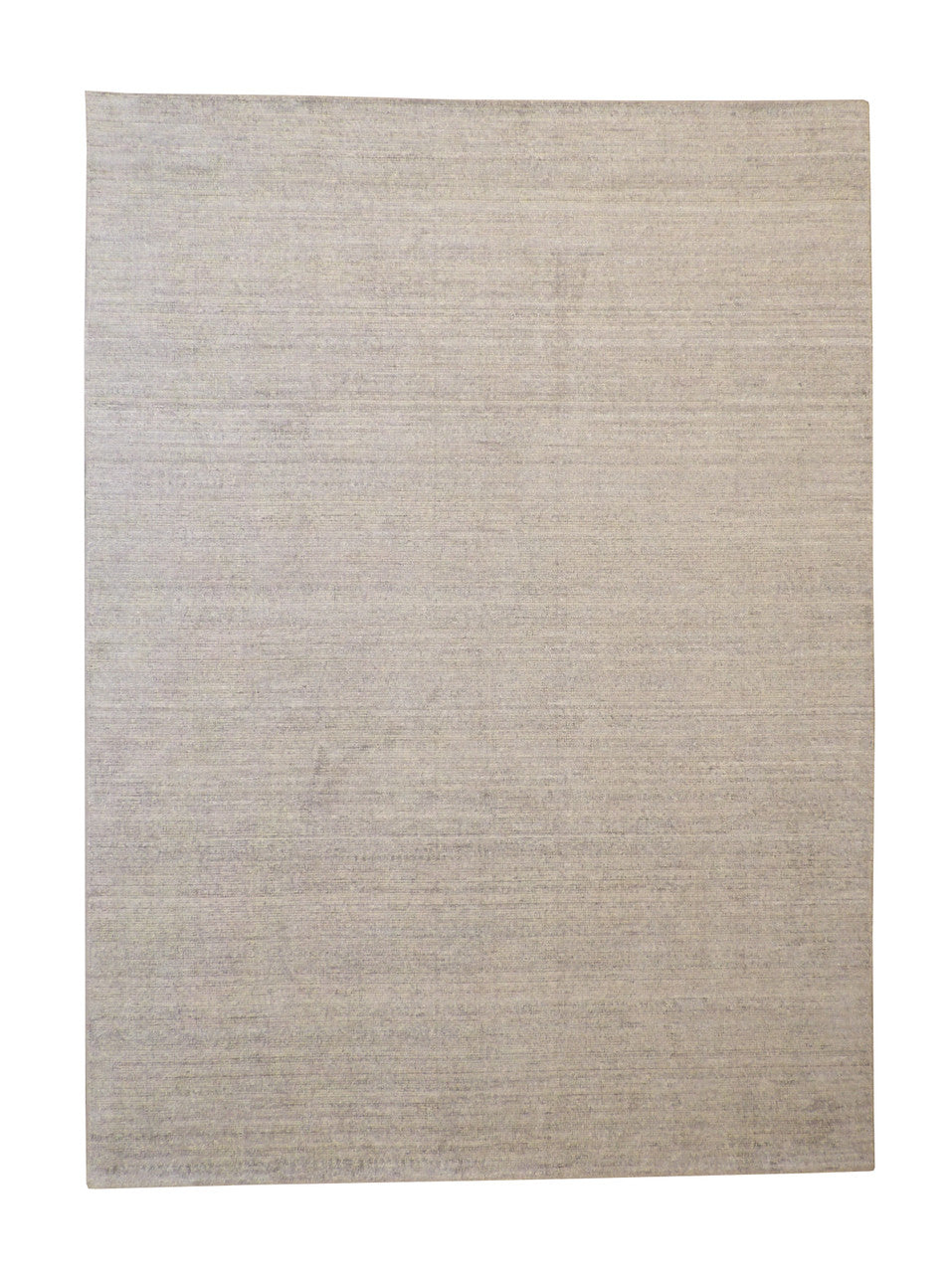Modern Plain Abrash Design hand-knotted wool rug in Blue & Gray, full view