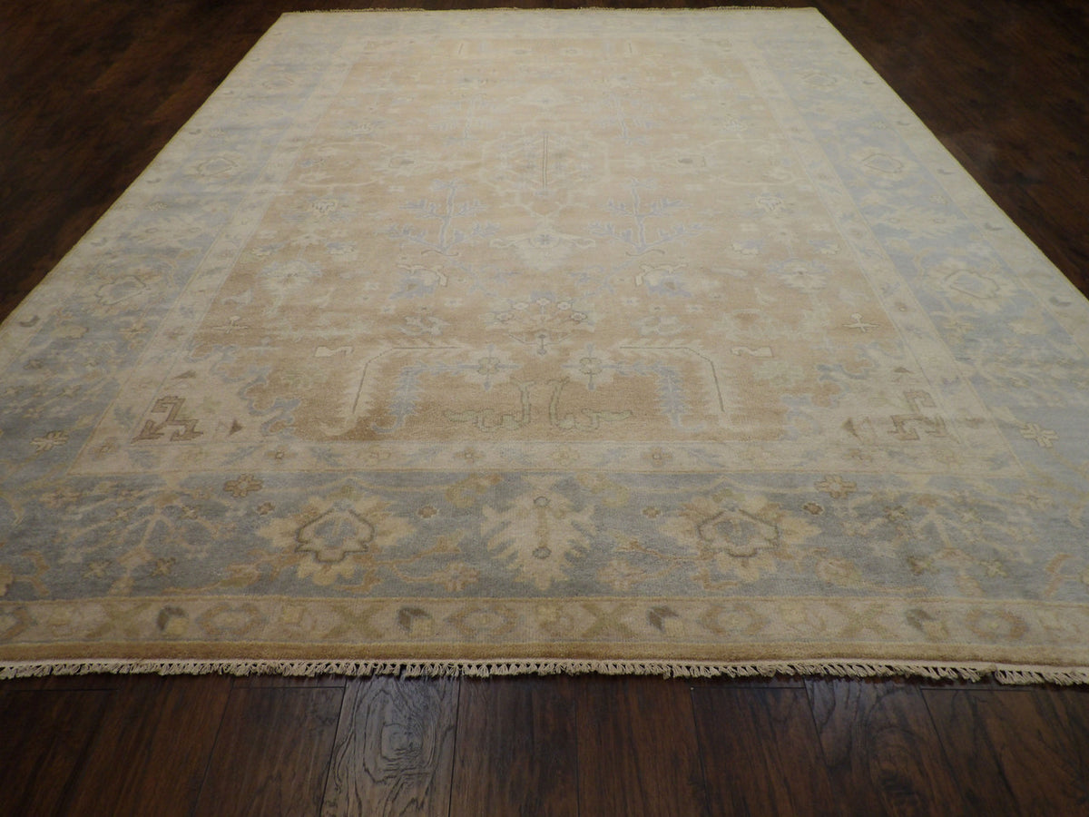 Turk Oushak Natural Dye rug border detail