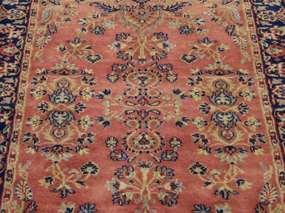 Back of Fine Persian Farahan hand-knotted rug