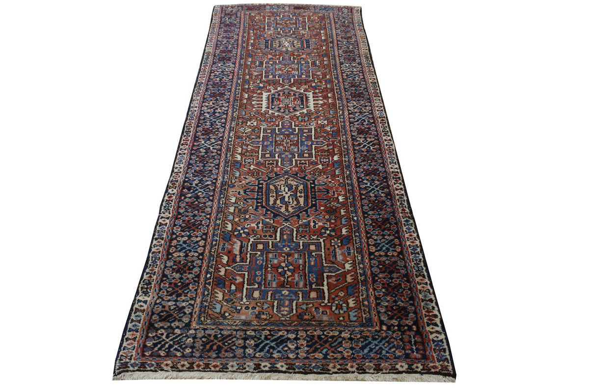 Traditional Antique Heriz pattern detail
