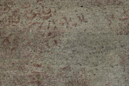 Close-up of wool-silk pile, Beige rug