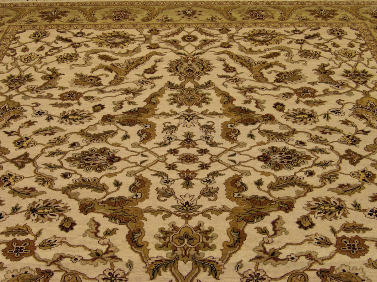 Back of Ziegler hand-knotted rug