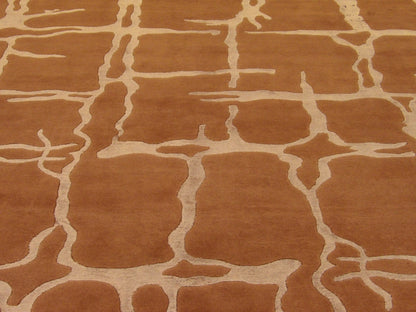 Back of modern hand-knotted rug