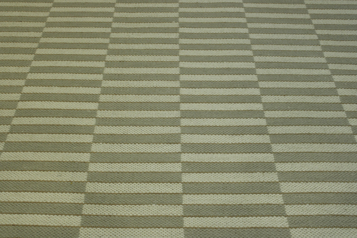 Full view of Modern Flatweave Stipes Design rug