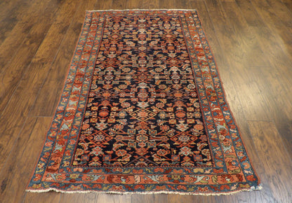 Antique Mir rug corner detail