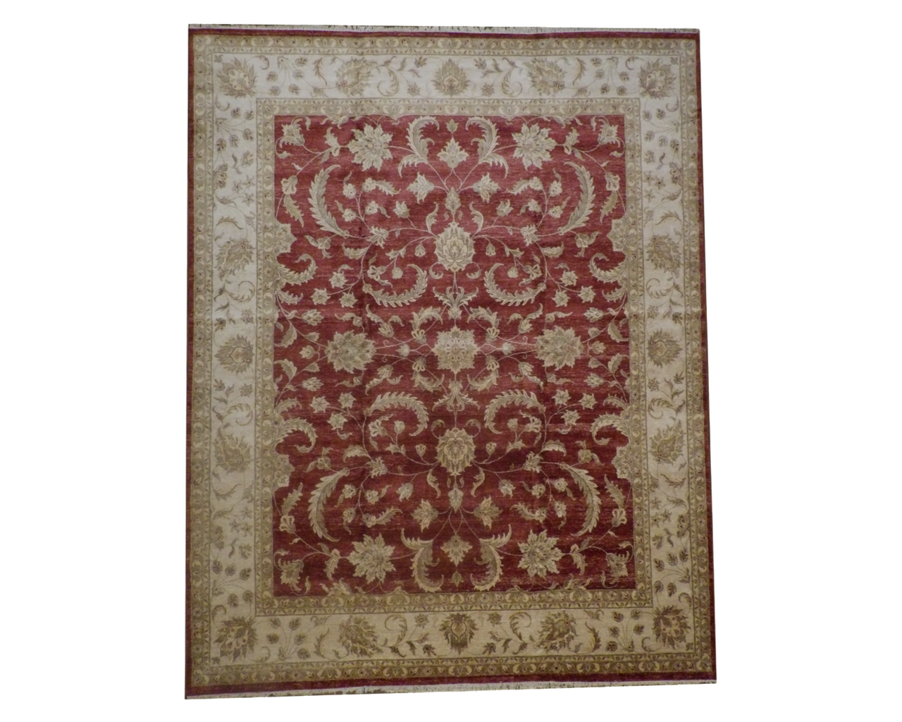 Chobie Oushak / Peshawar hand-knotted wool rug in Rust, 12'0" x 15'0", SKU w743