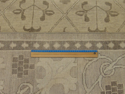 Gray & Beige Turk Anatolian Oushak Wash rug in room setting