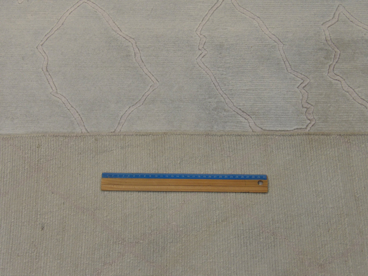 Wool-silk texture close-up, Moroccan Tulu design