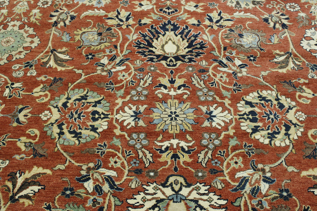 Back of Traditional Fine Haji Jalili hand-knotted rug