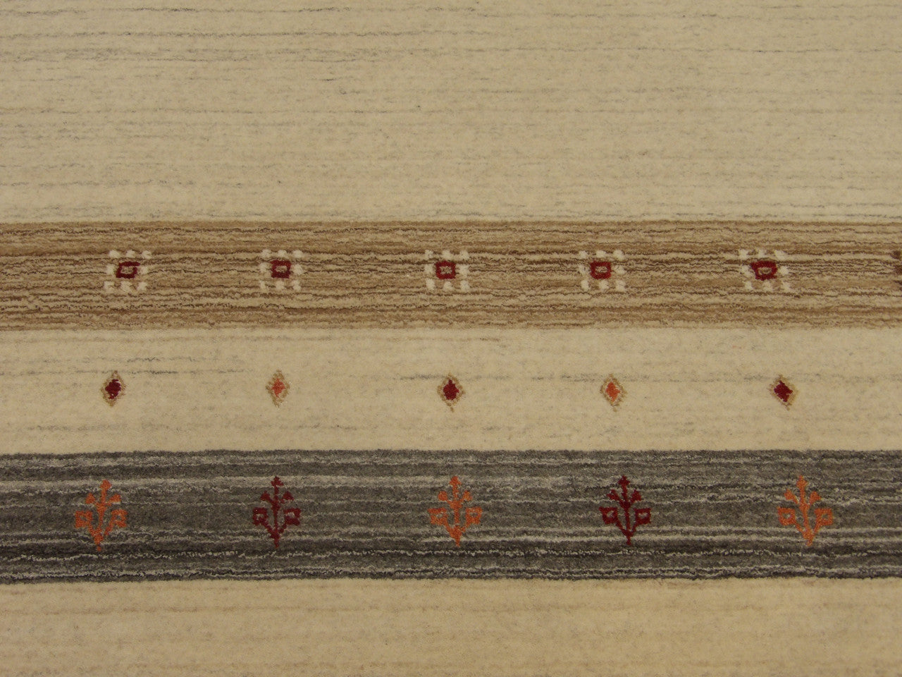 Gabbeh rug border detail