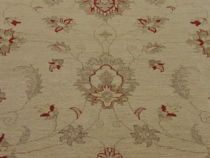 Back of Oushak Chobi Natural Dye hand-knotted rug
