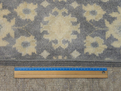 Wash Turk Oushak rug corner detail