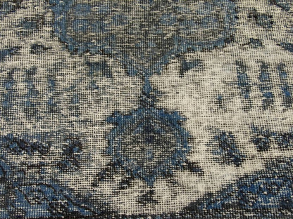 Back of Vintage Overdye hand-knotted rug