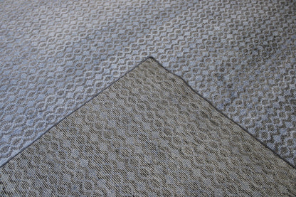 Modern Distressed Moroccan Design rug corner detail