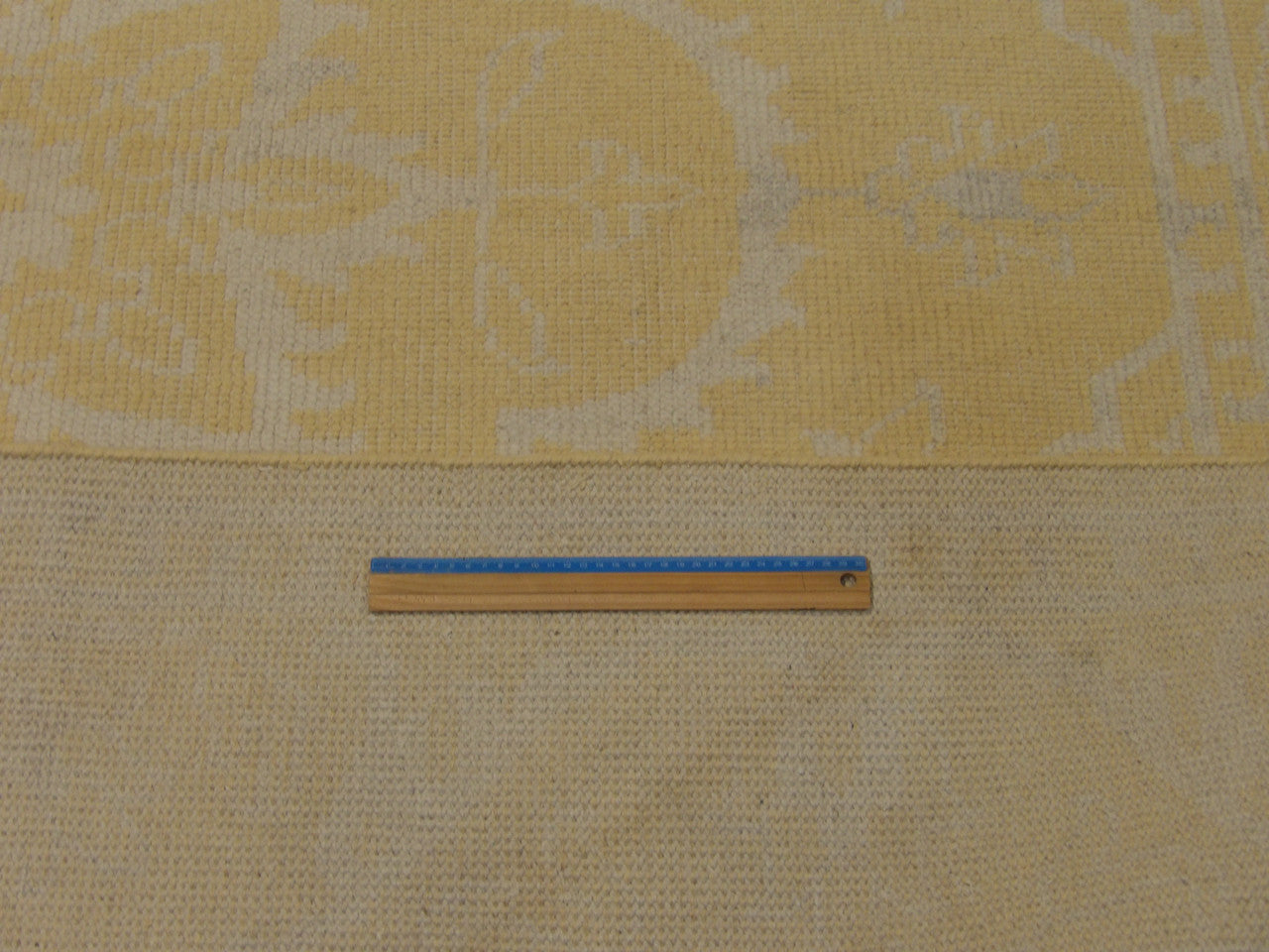 Gold & Gray Vintage Erase Design Antique Wash rug in room setting