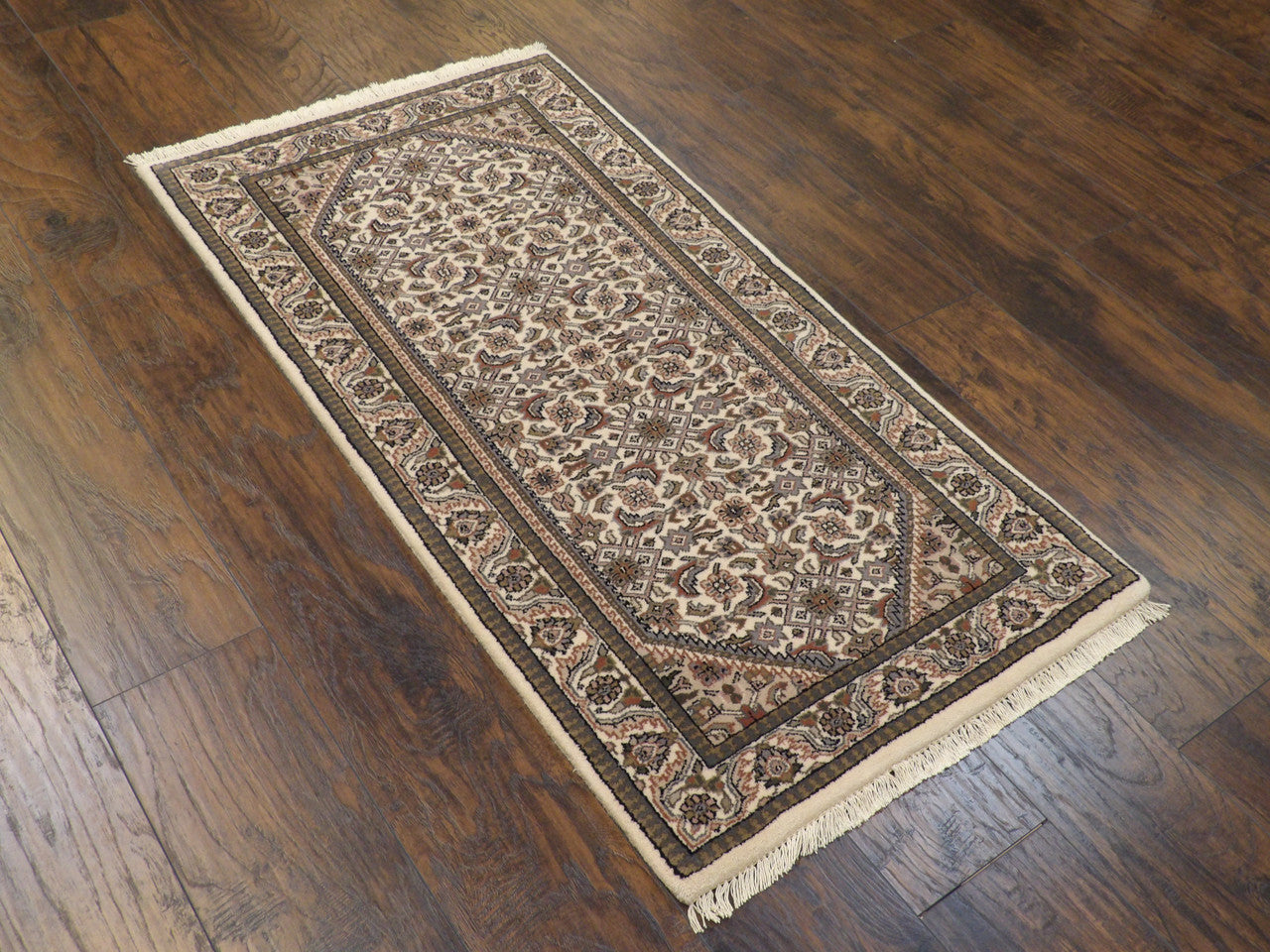 Full view of Fine Persian Mir Herati rug