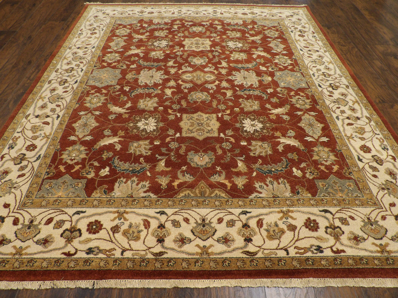 Chobie Oushak / Peshawar hand-knotted wool rug in Brown, 8'0" x 10'0", SKU w930