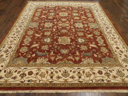 Chobie Oushak / Peshawar hand-knotted wool rug in Brown, 8'0" x 10'0", SKU w930